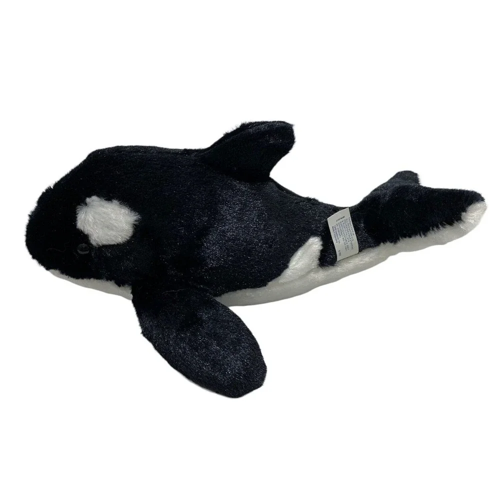 SeaWorld‎ Killer Whale Orca Shamu Black White Plush Stuffed Animal Toy Gift 9